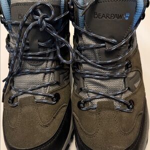BearPaw Men's Olive Gray Suede Lace-Up Boots